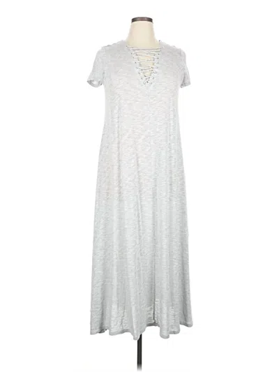 Pre-owned Lane Bryant Casual Dress In Silver