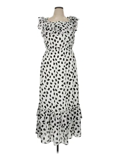 Pre-owned Lane Bryant Casual Dress In Silver