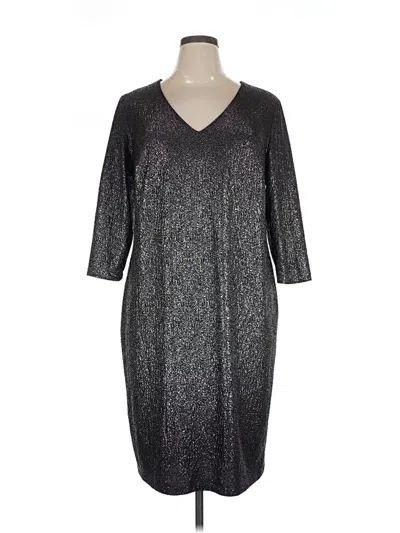 Pre-owned Lane Bryant Casual Dress In Silver
