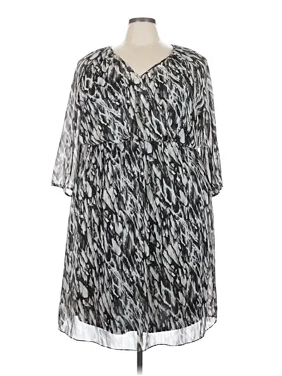 Pre-owned Lane Bryant Casual Dress In Silver