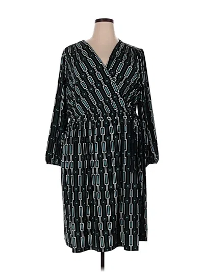 Pre-owned Lane Bryant Casual Dress In Teal
