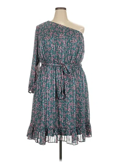 Lane Bryant Casual Dress In Teal