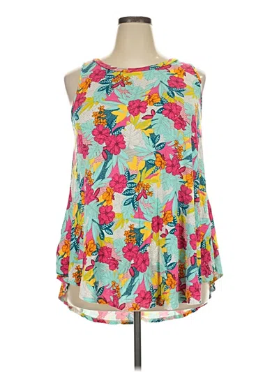 Pre-owned Lane Bryant Casual Dress In Teal
