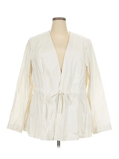 Pre-owned Lane Bryant Casual Dress In White