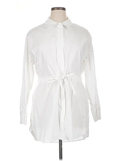 Pre-owned Lane Bryant Casual Dress In White