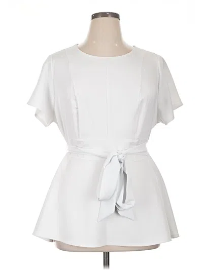 Pre-owned Lane Bryant Casual Dress In White