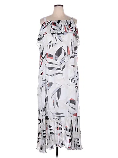 Pre-owned Lane Bryant Casual Dress In White