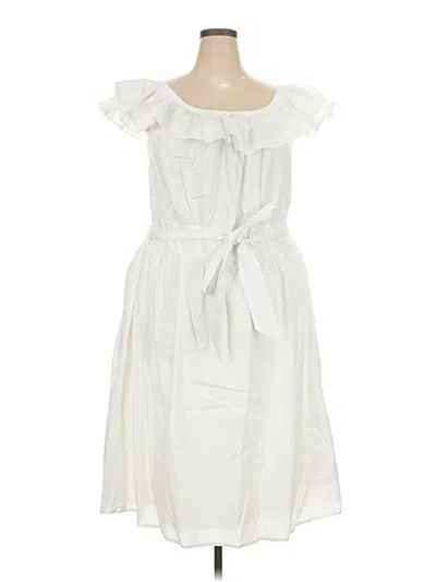 Lane Bryant Casual Dress In White