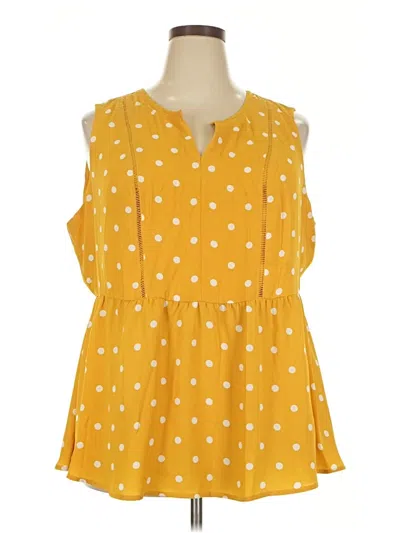 Pre-owned Lane Bryant Casual Dress In Yellow