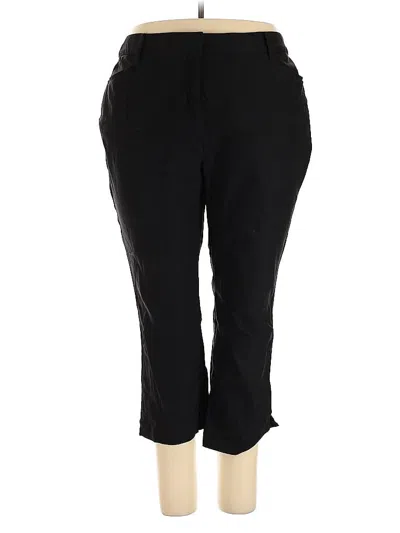 Pre-owned Lane Bryant Casual Pants In Black