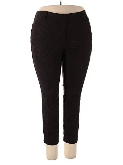 Pre-owned Lane Bryant Casual Pants In Black