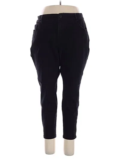 Pre-owned Lane Bryant Casual Pants In Black