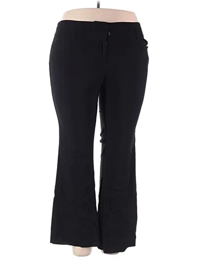 Pre-owned Lane Bryant Casual Pants In Black