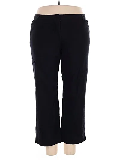 Pre-owned Lane Bryant Casual Pants In Black