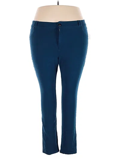 Pre-owned Lane Bryant Casual Pants In Blue