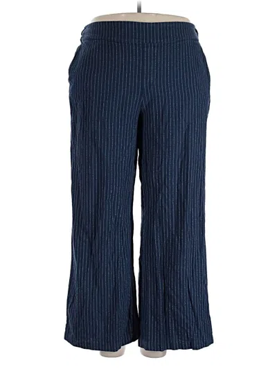 Pre-owned Lane Bryant Casual Pants In Blue