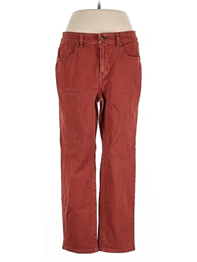 Pre-owned Lane Bryant Casual Pants In Brown