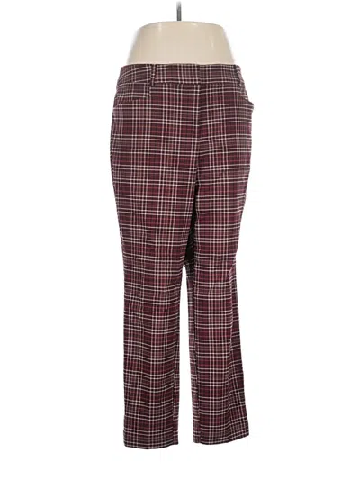 Pre-owned Lane Bryant Casual Pants In Burgundy