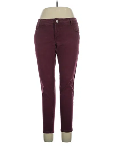 Pre-owned Lane Bryant Casual Pants In Burgundy