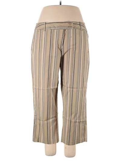 Pre-owned Lane Bryant Casual Pants In Gold