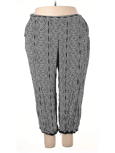 Pre-owned Lane Bryant Casual Pants In Gray