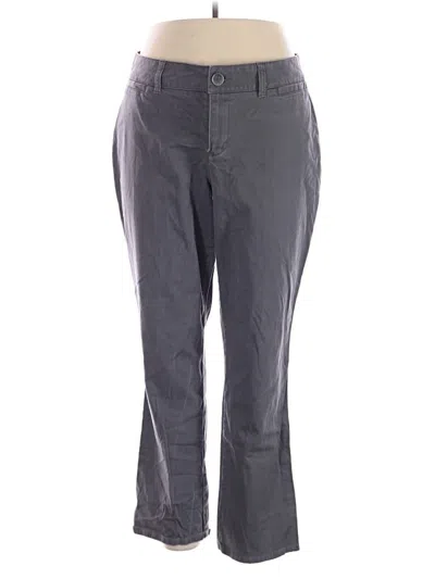 Pre-owned Lane Bryant Casual Pants In Gray