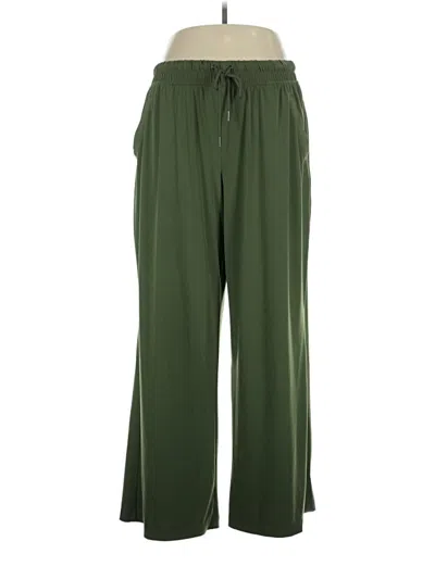 Pre-owned Lane Bryant Casual Pants In Green