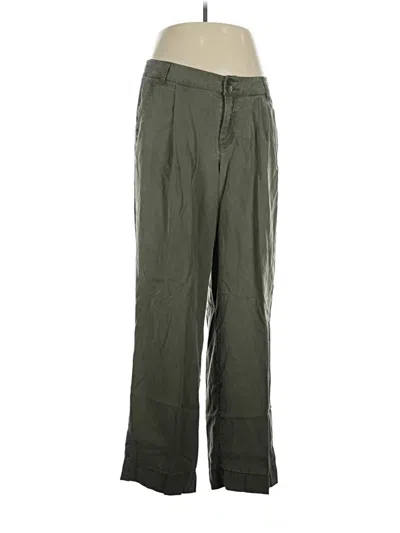 Pre-owned Lane Bryant Casual Pants In Green