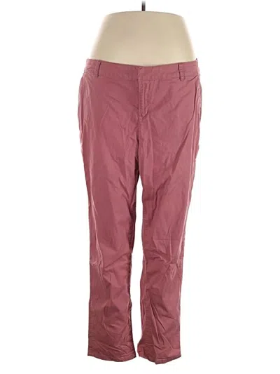 Pre-owned Lane Bryant Casual Pants In Pink