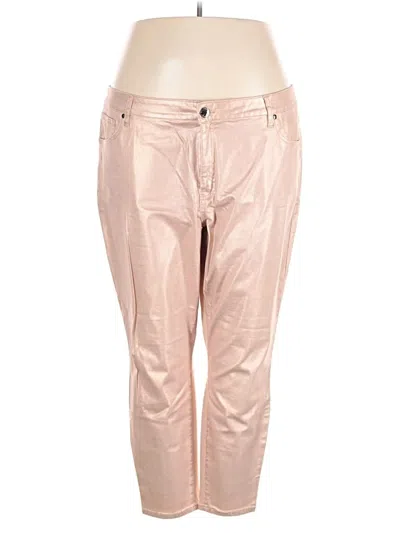 Pre-owned Lane Bryant Casual Pants In Pink