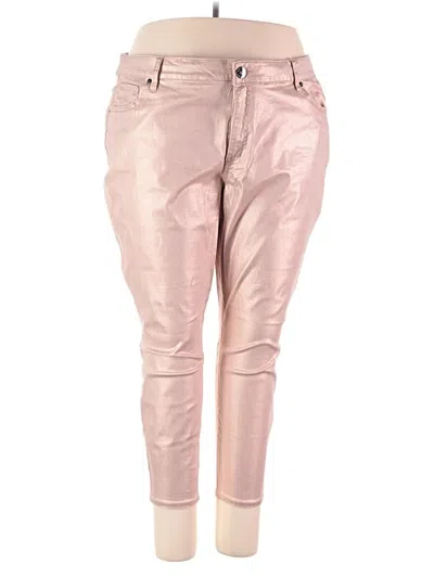 Pre-owned Lane Bryant Casual Pants In Pink