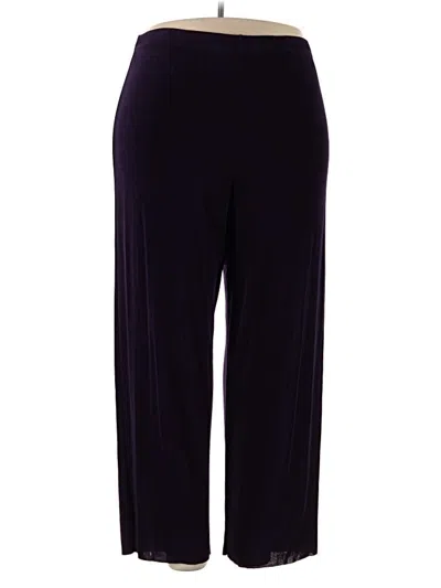 Pre-owned Lane Bryant Casual Pants In Purple