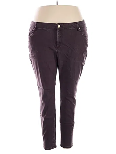 Pre-owned Lane Bryant Casual Pants In Purple