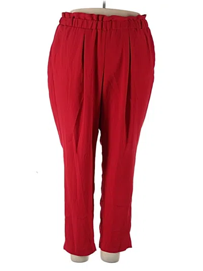 Pre-owned Lane Bryant Casual Pants In Red