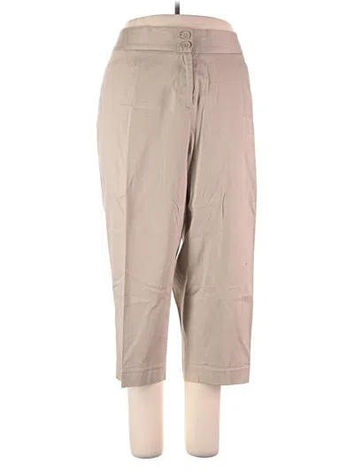 Pre-owned Lane Bryant Casual Pants In Tan