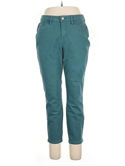 Pre-owned Lane Bryant Casual Pants In Teal