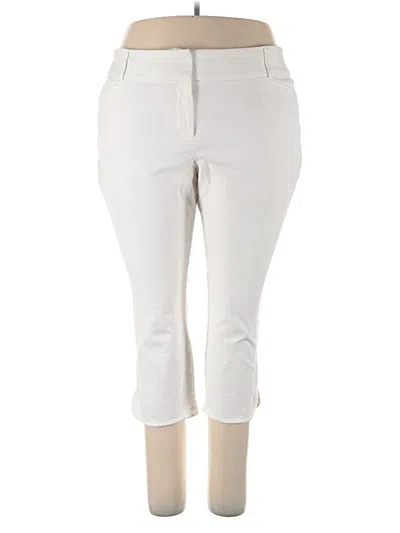 Pre-owned Lane Bryant Casual Pants In White