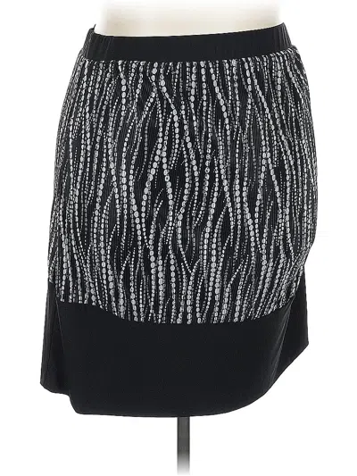 Pre-owned Lane Bryant Casual Skirt In Black