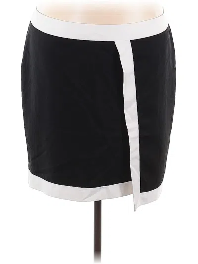 Pre-owned Lane Bryant Casual Skirt In Black