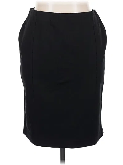 Pre-owned Lane Bryant Casual Skirt In Black