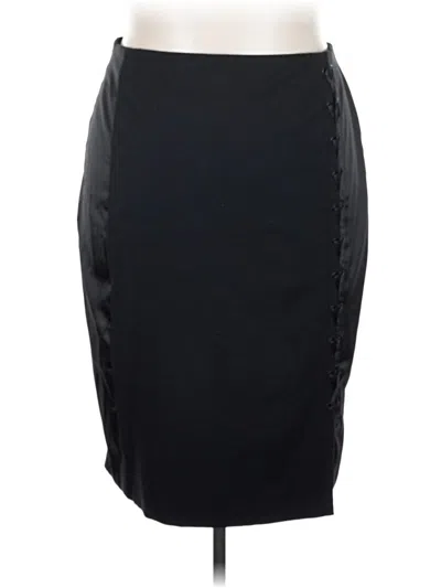 Pre-owned Lane Bryant Casual Skirt In Black