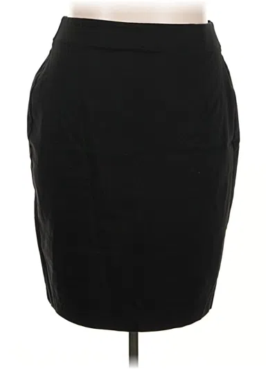 Pre-owned Lane Bryant Casual Skirt In Black