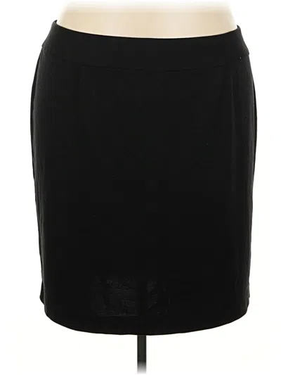 Pre-owned Lane Bryant Casual Skirt In Black