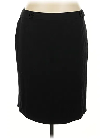 Pre-owned Lane Bryant Casual Skirt In Black