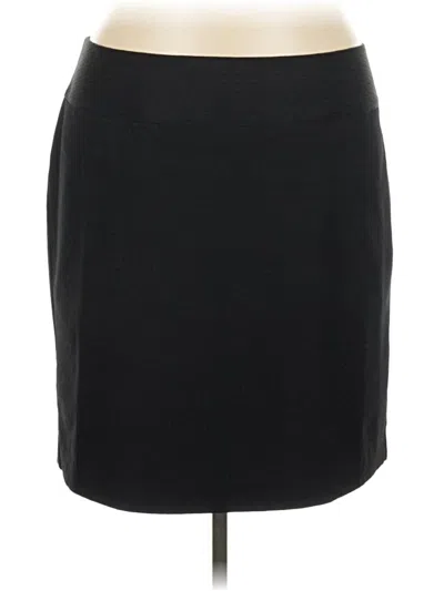 Pre-owned Lane Bryant Casual Skirt In Black