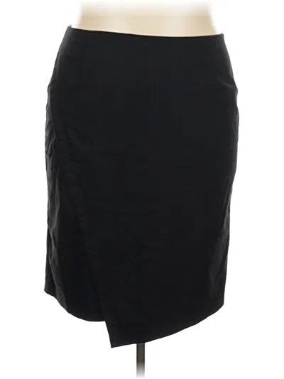 Pre-owned Lane Bryant Casual Skirt In Black