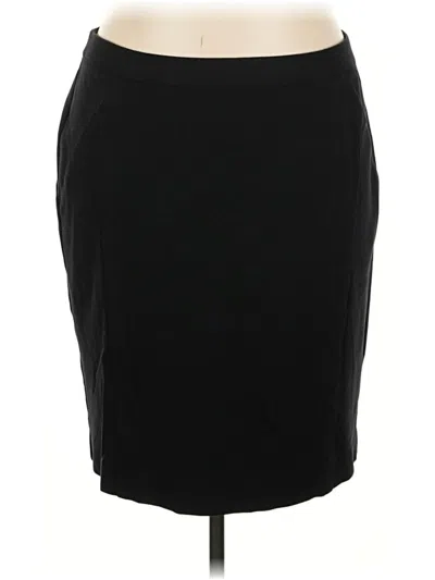 Pre-owned Lane Bryant Casual Skirt In Black