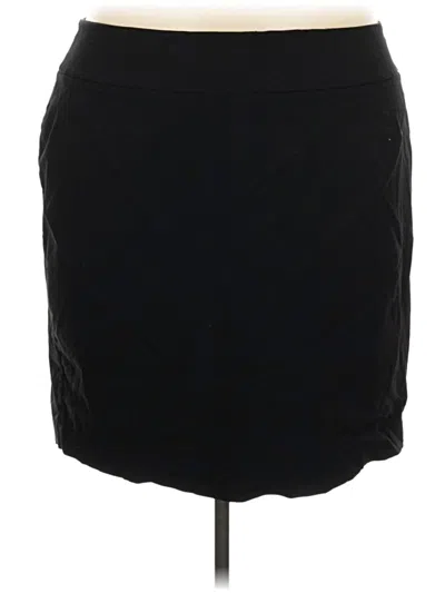 Pre-owned Lane Bryant Casual Skirt In Black