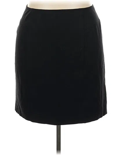 Pre-owned Lane Bryant Casual Skirt In Black