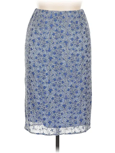 Pre-owned Lane Bryant Casual Skirt In Blue